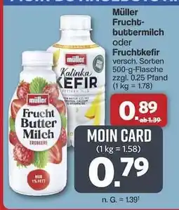 Famila Nord Ost Müller Fruchtbuttermilch oder Fruchtkefir Angebot