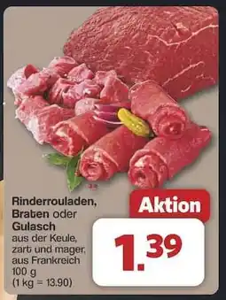 Famila Nord Ost Rinderrouladen, Braten oder Gulasch Angebot