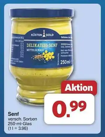 Famila Nord Ost Küsten Gold Delikatess Senf Angebot