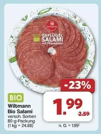 Famila Nord Ost Wiltmann Bio Salami Angebot