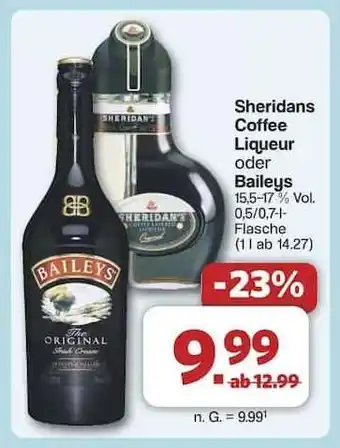 Famila Nord Ost Sheridans Coffee Liqueur oder Baileys Angebot