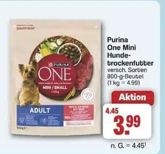 Famila Nord Ost Purina One Mini Hundetrockenfutter Angebot