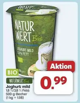 Famila Nord Ost NATUR WERT Bio Joghurt mild Angebot