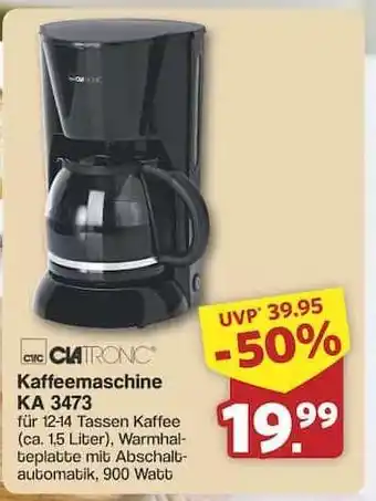 Famila Nord Ost Kaffeemaschine KA 3473 Angebot