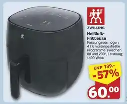 Famila Nord Ost ZWILLING Heißluft-Fritteuse Angebot