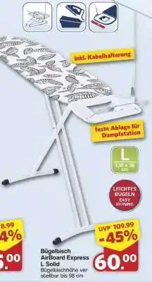 Famila Nord Ost Bügelbrett AirBoard Express L Solid Angebot