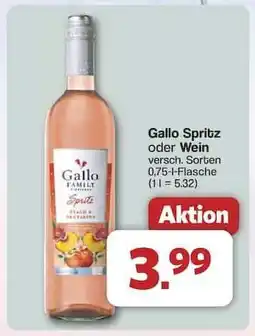 Famila Nord Ost Gallo Spritz oder Wein Angebot