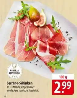 Famila Nord Ost Serrano-Schinken Angebot