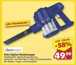 Famila Nord Ost CLEANmaxx Akku-Zyklon-Staubsauger Angebot