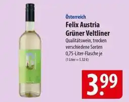Famila Nord Ost Felix Austria Grüner Veltliner Angebot