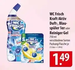 Famila Nord Ost WC Frisch Kraft Aktiv Duft, Blau-spüler 1er oder Reiniger Gel Angebot