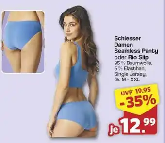 Famila Nord Ost Schiesser Damen Seamless Panty oder Rio Slip Angebot