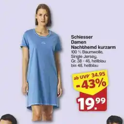 Famila Nord Ost Schiesser Damen Nachthemd kurzarm Angebot