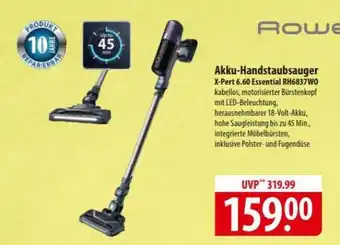 Famila Nord Ost Akku-Handstaubsauger X-Pert 6.60 Essential RH6837WO Angebot