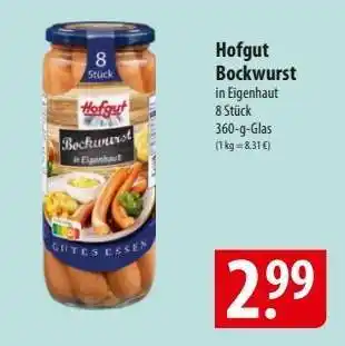 Famila Nord Ost Hofgut Bockwurst Angebot