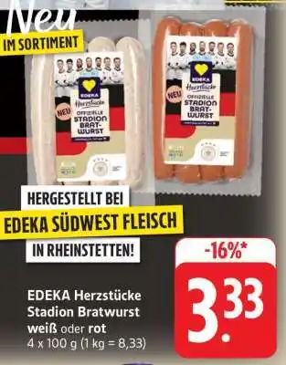 Edeka EDEKA Herzstücke Stadion Bratwurst Angebot