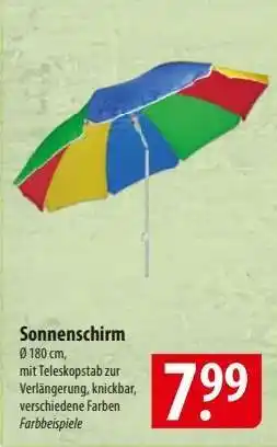 Famila Nord Ost Sonnenschirm Angebot