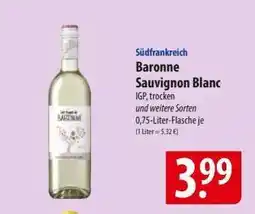 Famila Nord Ost Baronne Sauvignon Blanc Angebot