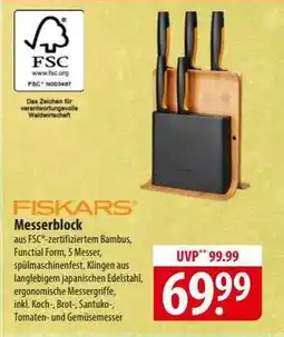 Famila Nord Ost Fiskars Messerblock Angebot