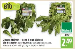 Edeka Unsere Heimat – echt & gut Bioland Bio Feldsalat oder Rucola Angebot