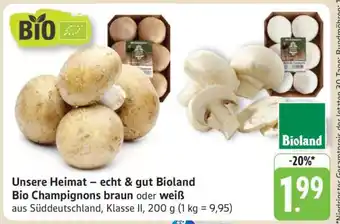 Edeka Bioland Bio Champignons Angebot