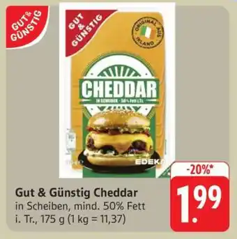 Edeka Gut & Günstig Cheddar Angebot
