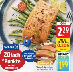 Edeka Lachsfilets mit Haut Angebot