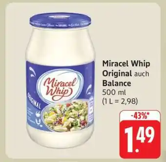 Edeka Miracel Whip Original auch Balance Angebot