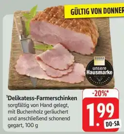 Edeka Delikatess Farmerschinken Angebot
