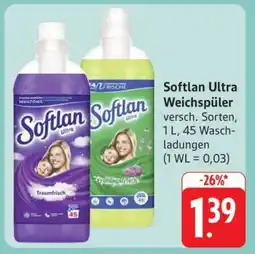 Edeka SOFTLAN ULTRA Weichspüler Angebot