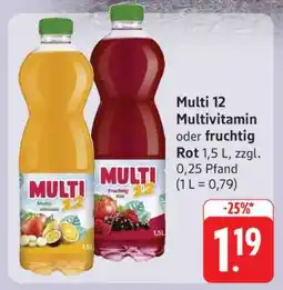 Edeka Multi 12 Multivitamin oder fruchtig Rot Angebot