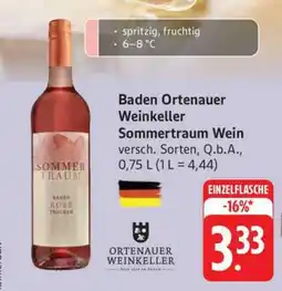 Edeka Baden Ortenauer Weinkeller Sommertraum Wein Angebot