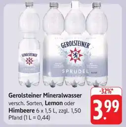 Edeka Gerolsteiner Mineralwasser Angebot