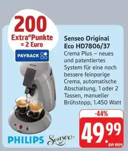 Edeka Senseo Original Eco HD7806/37 Angebot