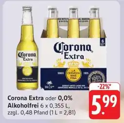 Edeka Corona Extra oder 0,0% Alkoholfrei Angebot