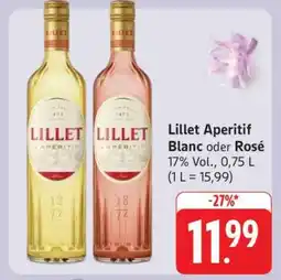 Edeka Lillet Aperitif Blanc oder Rosé Angebot