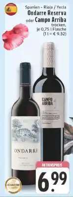 Edeka Ondarre Reserva oder Campo Arriba Angebot