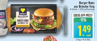 Edeka Burger Buns aus Brioche-Teig Angebot