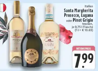 Edeka Santa Margherita Prosecco, Lugana oder Pinot Grigio Angebot