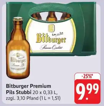 Edeka Bitburger Premium Pils Stubbi Angebot