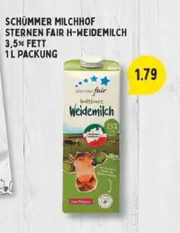 Edeka Schümmer Milchhof Sternen Fair H-Weidemilch Angebot