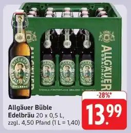 Edeka Allgäuer Büble Edelbräu Angebot