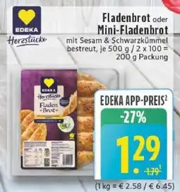 Edeka Fladenbrot oder Mini-Fladenbrot Angebot