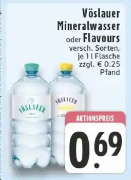 Edeka Vöslauer Mineralwasser oder Flavours Angebot