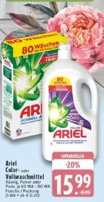 Edeka Ariel Color- oder Vollwaschmittel Angebot