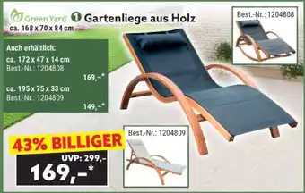 Norma Gartenliege aus Holz Angebot