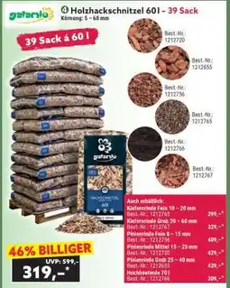 Norma Holzhackschnitzel 60l - 39 Sack Angebot