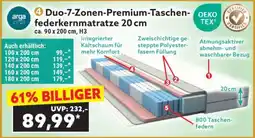 Norma Duo-7-Zonen-Premium-Taschenfederkernmatratze 20 cm Angebot