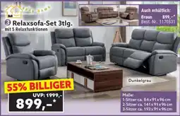 Norma Relaxsofa-Set 3tlg Angebot