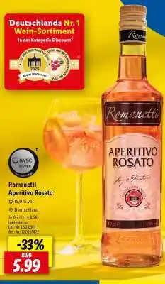 Lidl Romanetti Aperitivo Rosato Angebot